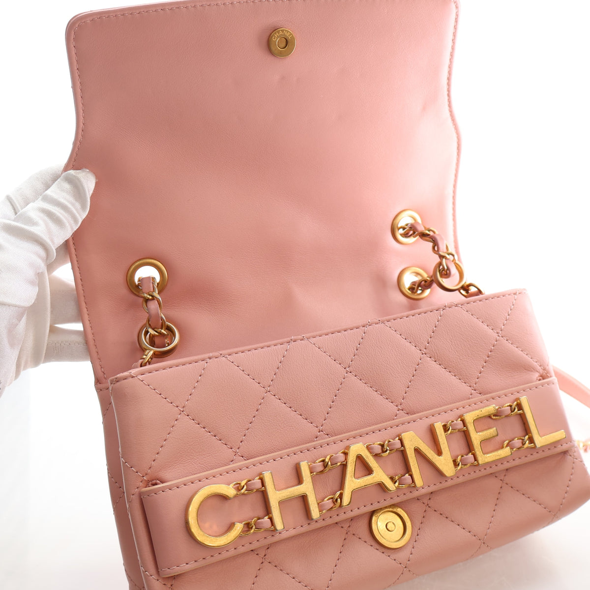 Chanel Small Calfskin Enchained Mademoiselle Flap Bag, photo 16 of 19