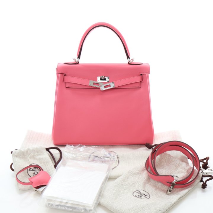 Hermes Rose Azalée Swift Kelly 25, photo 18 of 18