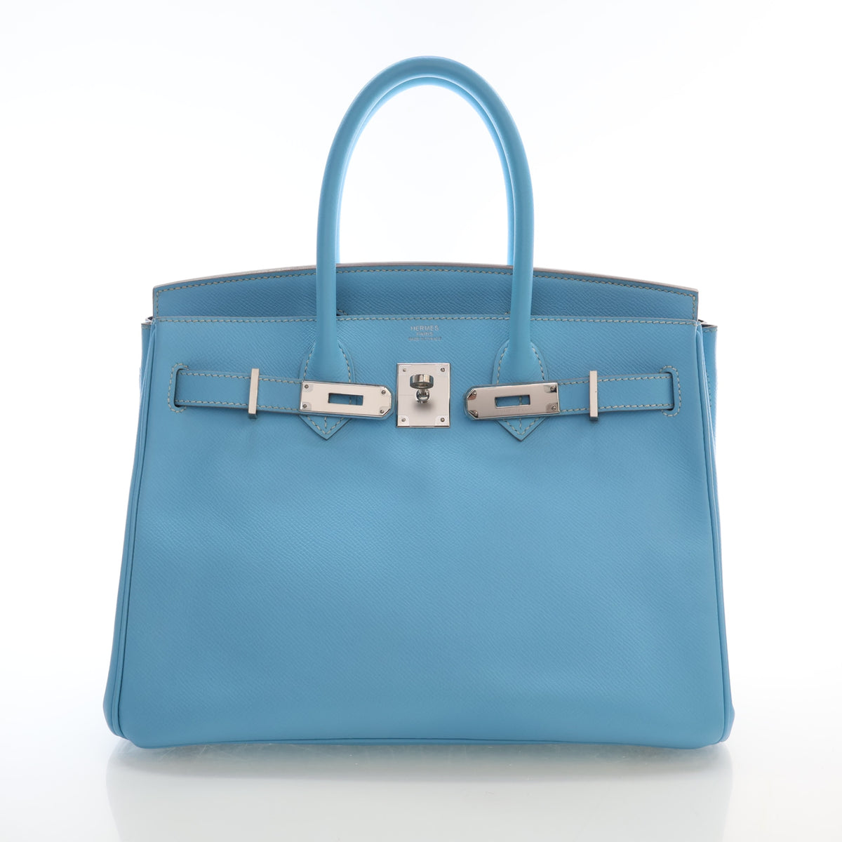 Pre-Owned Hermès Birkin 30 Celeste Epsom Leather Verso, front view, photo 2 of 22