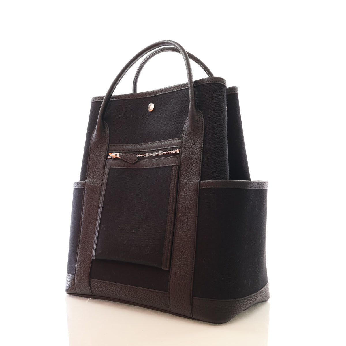 Hermes Noir Toile Garden Party Pockets Vertical Bag, photo 3 of 17