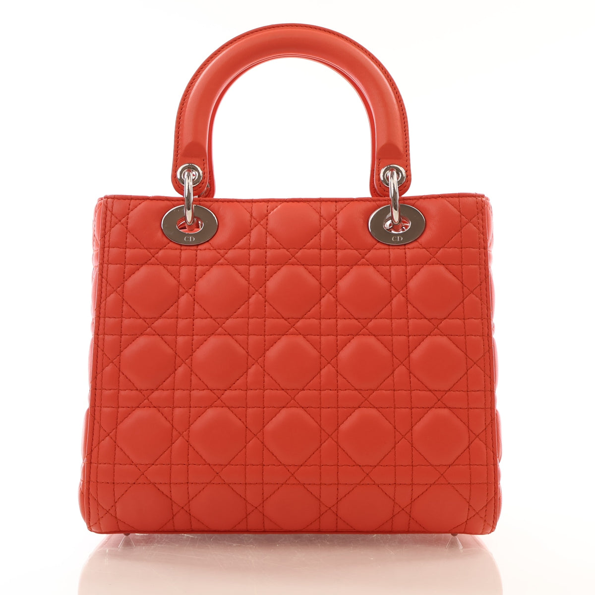 Pre-Owned Christian Dior Lady Dior Medium Lambskin, front view, photo 12 of 20