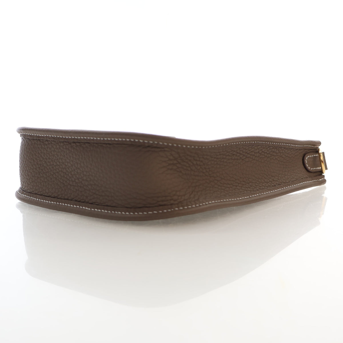 Pre-Owned Hermès Evelyne TPM Etoupe Clemence Leather 16, side profile, photo 7 of 16