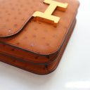 Hermes Gold Ostrich Constan...