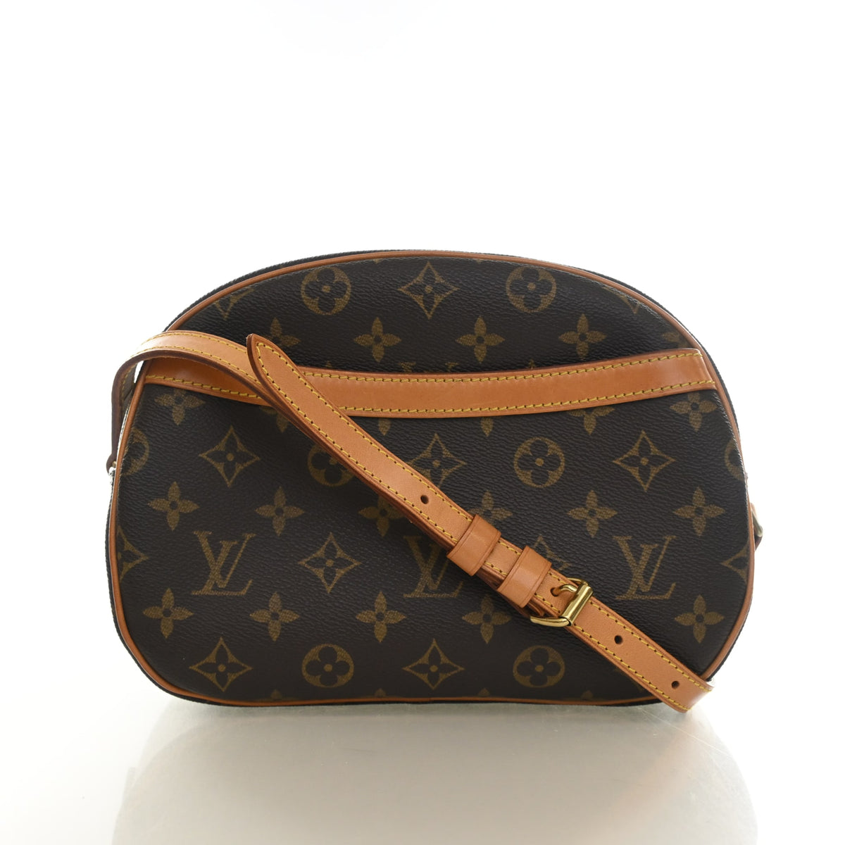 Vintage Louis Vuitton Monogram Blois, front view, authenticated at Luxe Du Jour