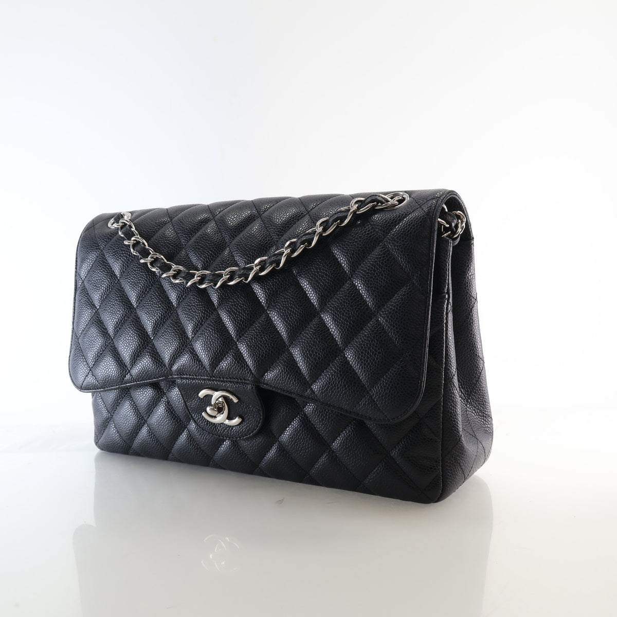 Chanel Jumbo Caviar CC Flap Bag, photo 3 of 18