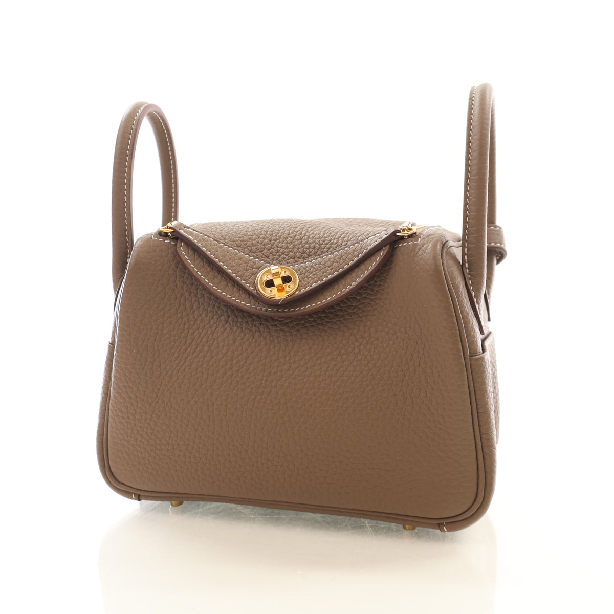 Hermes Etoupe Clemence Mini Lindy 20, photo 3 of 15