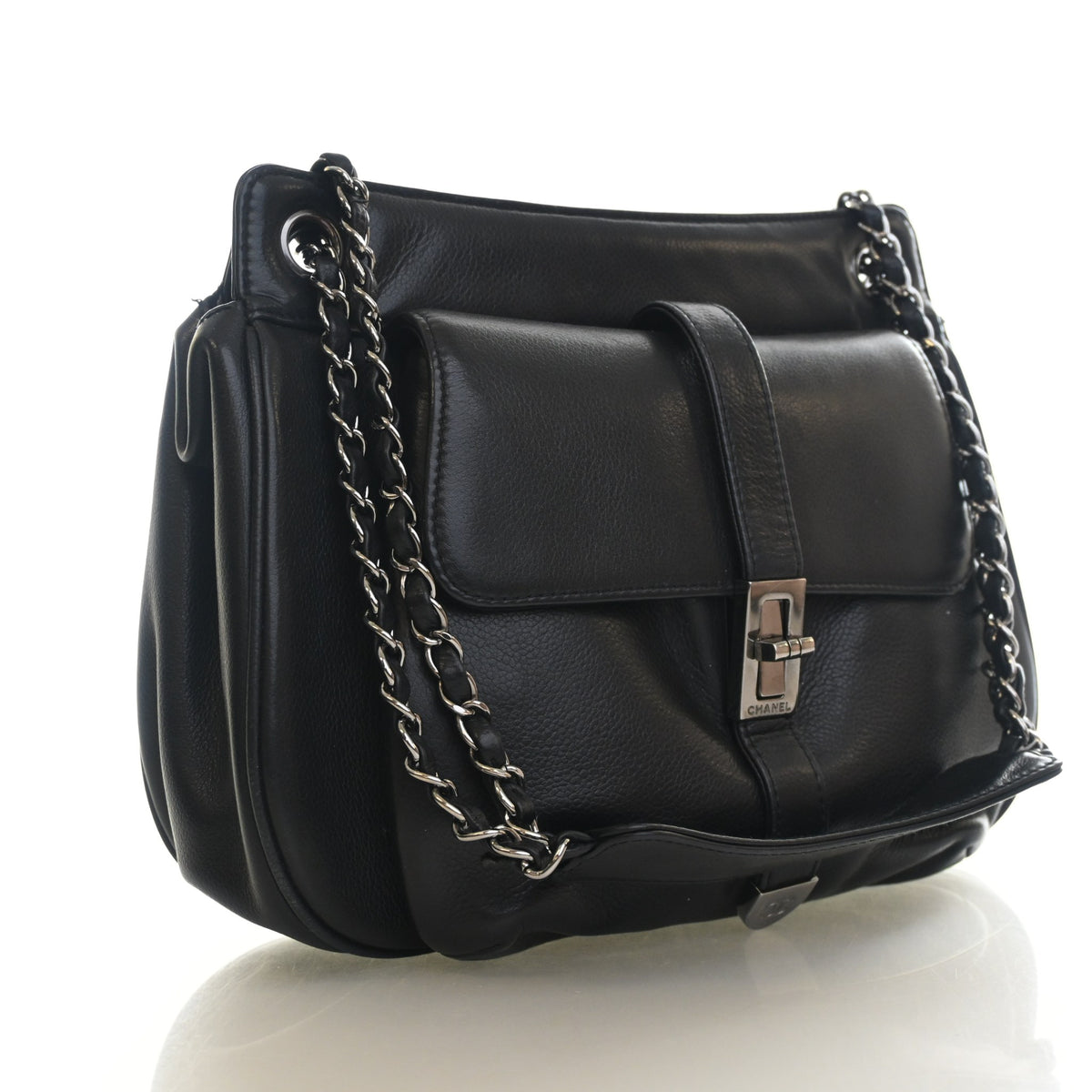 Chanel Vintage Calfskin Mademoiselle Lock Shoulder Bag, photo 2 of 15