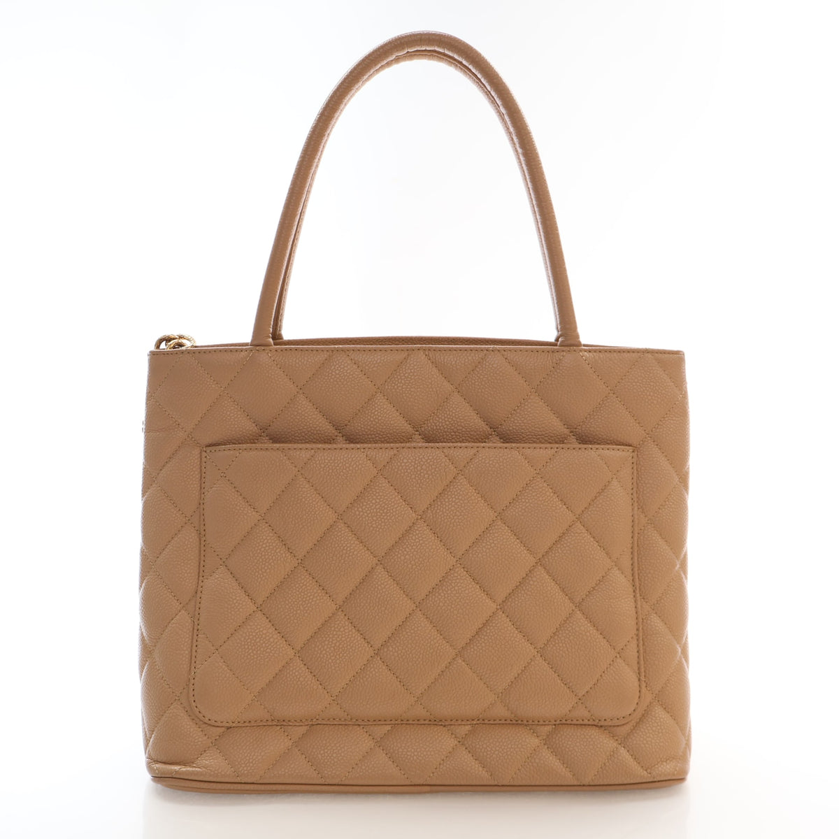Pre-Owned Chanel Tote Caviar Leather Medallion, front view, photo 11 of 16