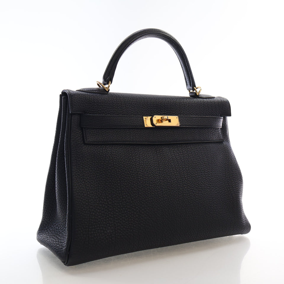 Hermes Noir Togo Kelly 32