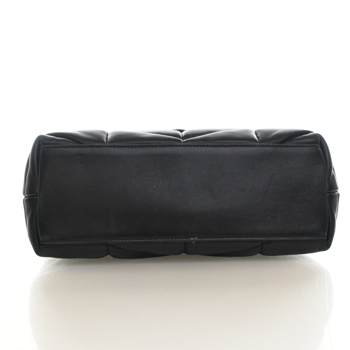 Pre-Owned Saint Laurent Loulou Medium Lambskin Puffer, base and feet view, photo 9 of 14