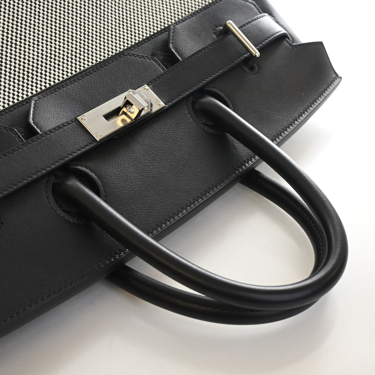 Hermes Noir Criss Cross Toile HAC Birkin 40, photo 10 of 17