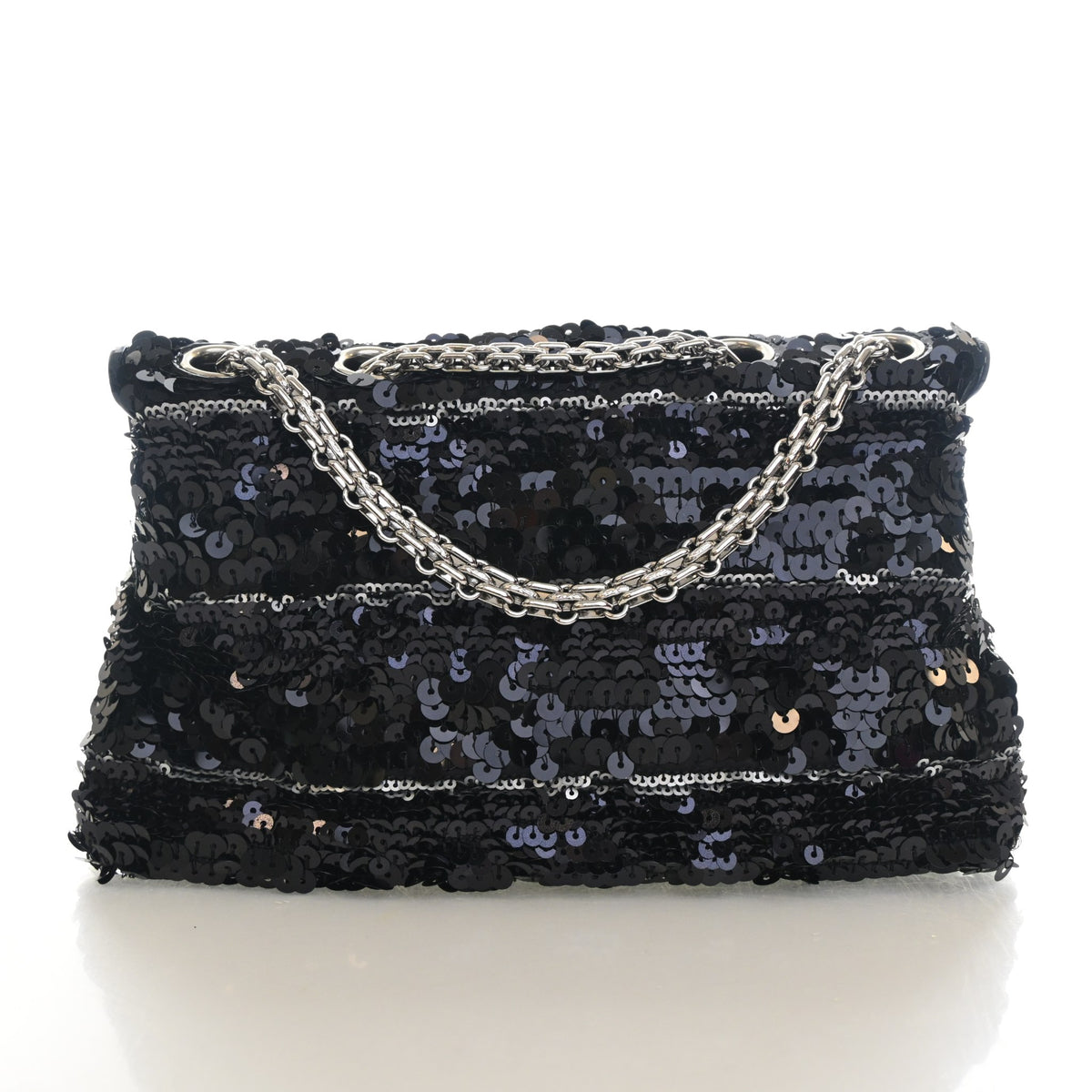 Pre-Owned Chanel Flap Bag 224 Sequin Reissue 2.55, front view