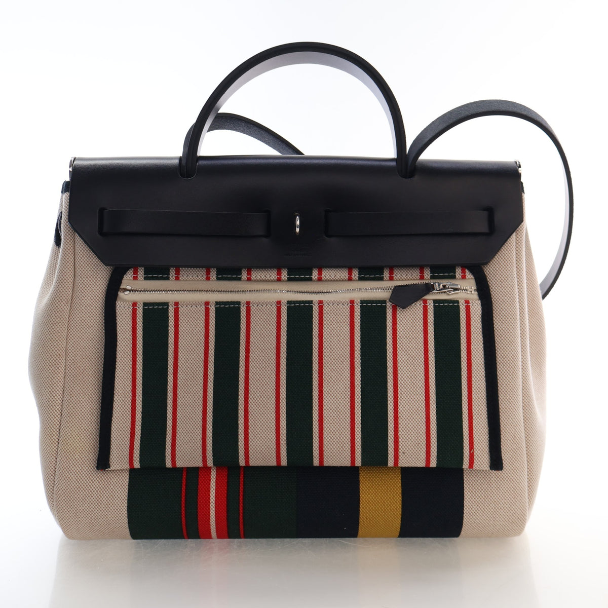 Hermes Canvas Rayures d'Equipage Herbag Zip 31, photo 11 of 19