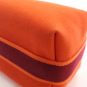 Hermes Orange Feu Toile Bri...