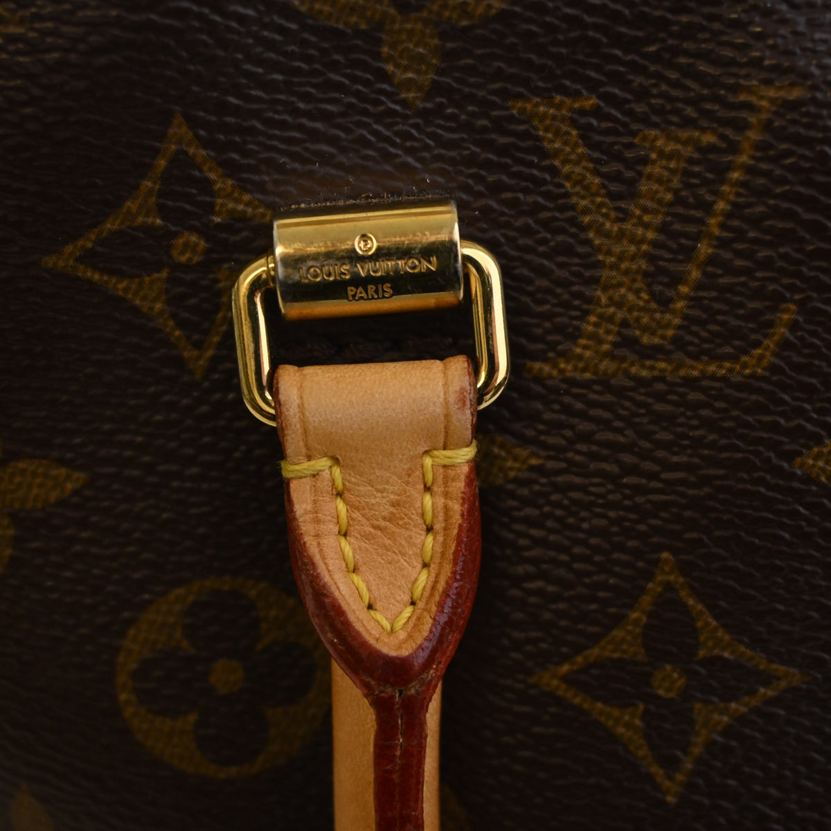 Pre-Owned Louis Vuitton MM Monogram Pallas, gold hardware