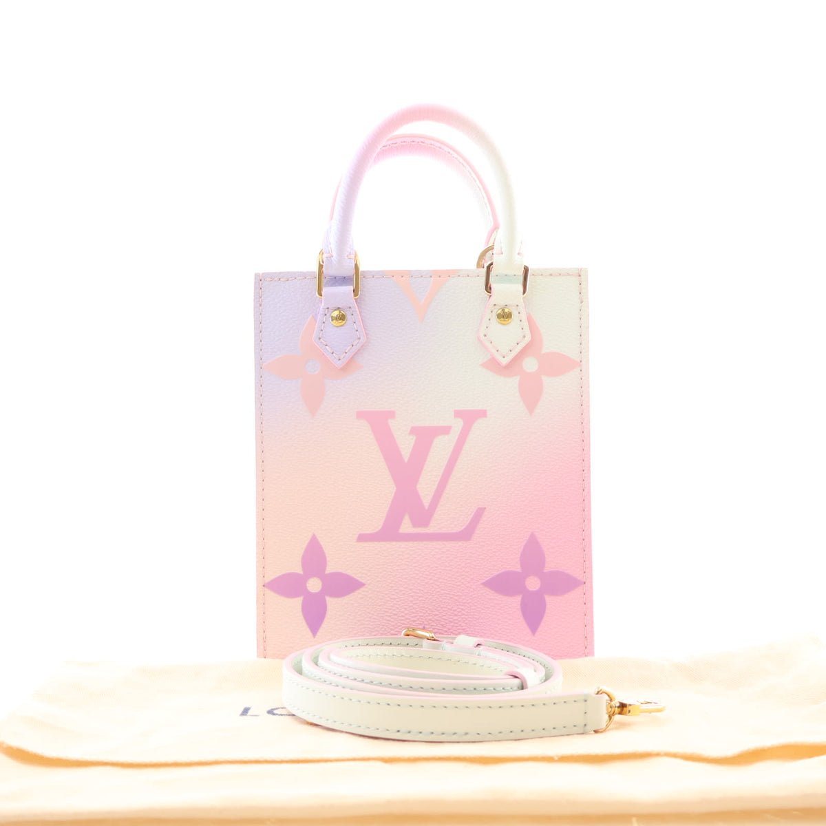 Pre-Owned Louis Vuitton Sac Plat Monogram Petit, front view, photo 18 of 18