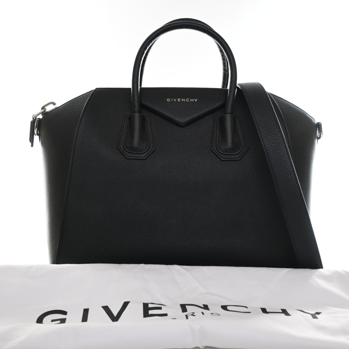 Pre-Owned Givenchy Antigona Medium Goatskin Bag, front view, photo 16 of 16