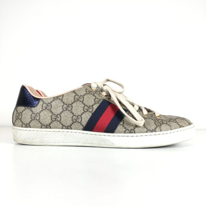 Gucci Ace GG Supreme Sneakers Sz 41