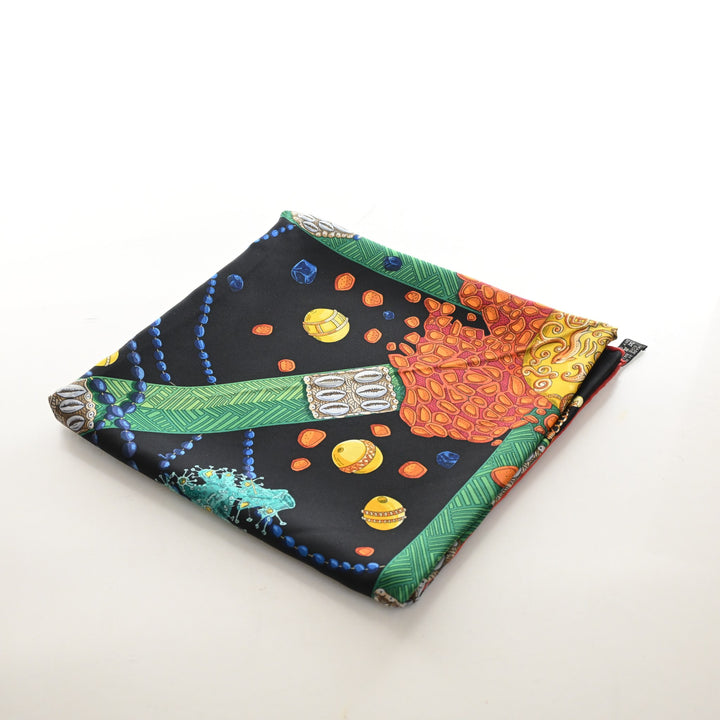 Hermes Chemins De Corail Silk Scarf 90